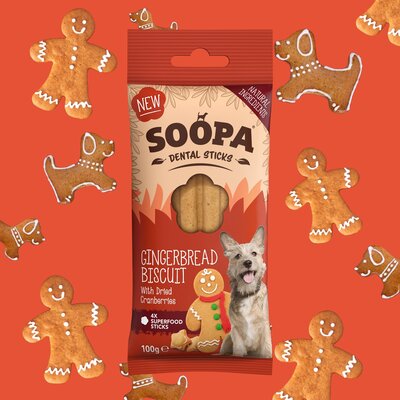 Soopa - Dental Sticks - Gingerbread Biscuit